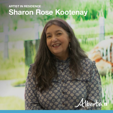 Photo of Artist in Residence, Sharon Rose Kootenay
