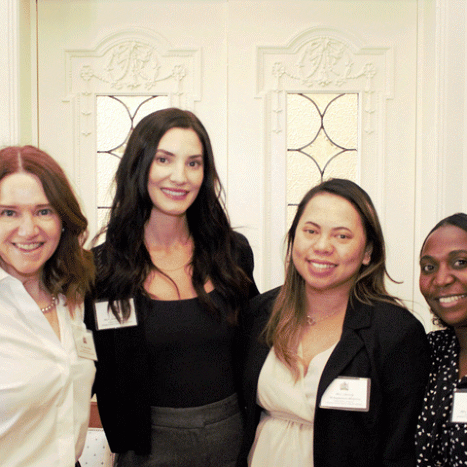 Photo of Kim O’Brien, Jamie Fewchuk, Sylvie Kavugho, and Christy Armamento-Moneva from the United Active Living Inc. 