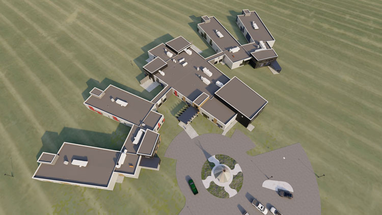 Rendering: Blood Tribe Recovery Community 