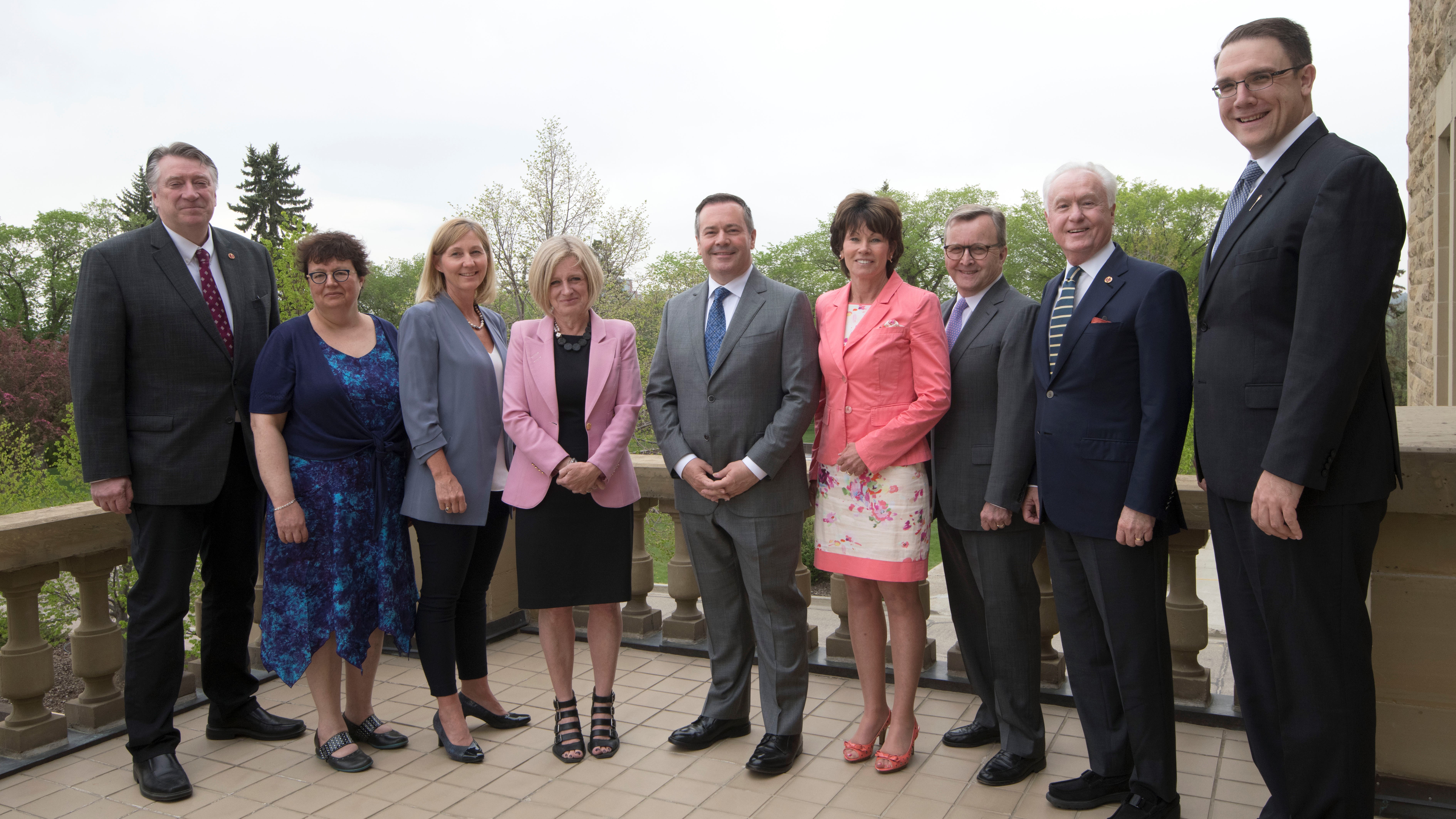 Premier Jason Kenney meets with Alberta senators and Opposition Leader Rachel Notley.