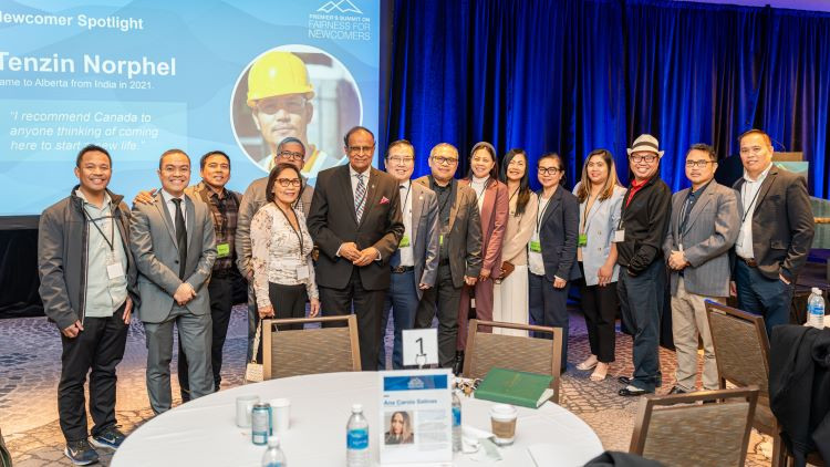Group photo of attendees of the 2026 Premier’s Summit on Fairness for Newcomers.