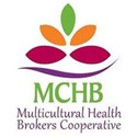Logo with colourful pedals above the organizations name.