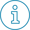 Image of a lower case i inside a circle