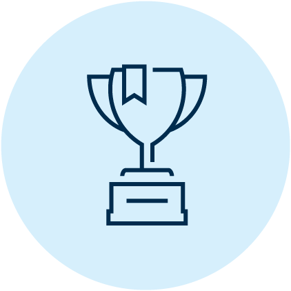 An award trophy