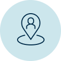Icon of a location pin.