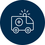 Icon of an ambulance.