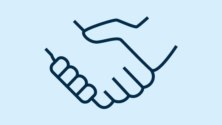 image icon of a handshake