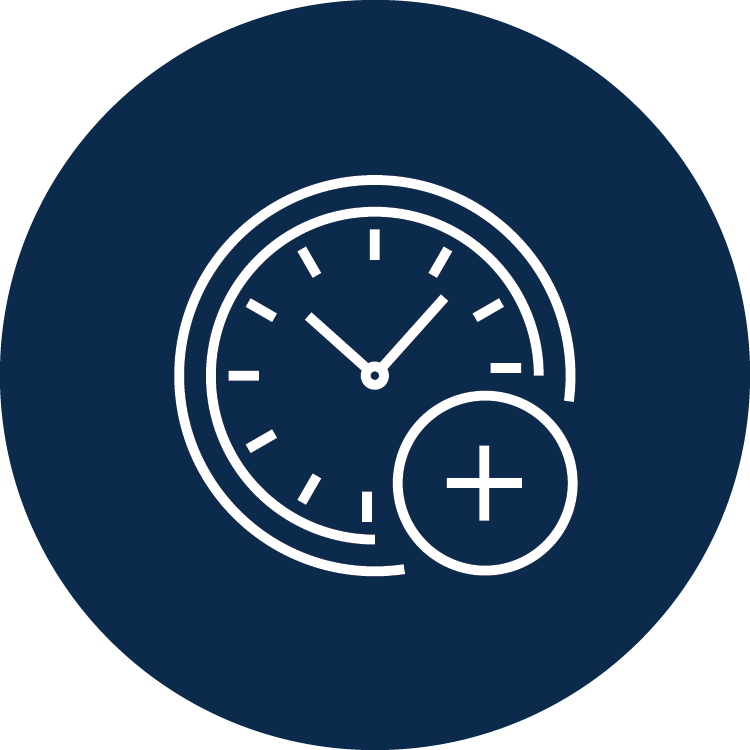 Icon of a clock.