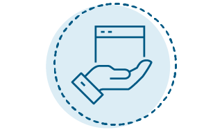 Image of a hand holding paper