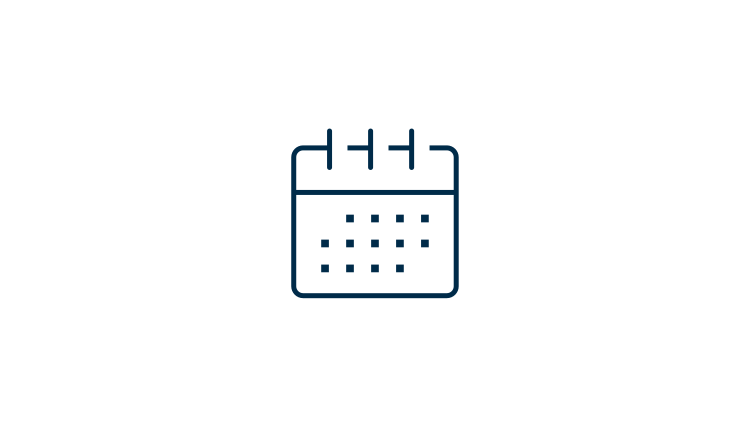 Icon of a calendar