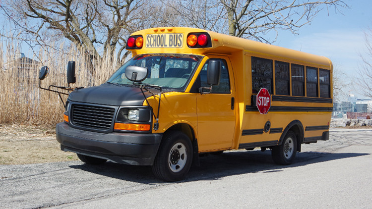 Yellow school bus.