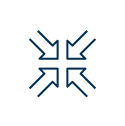 4 arrows pointing to center.