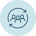 Group of people, representing community.