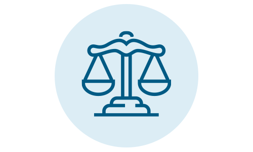 Icon of scales of justice