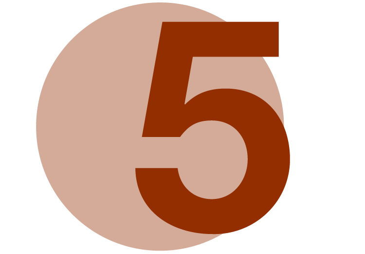 Icon with the number Five
