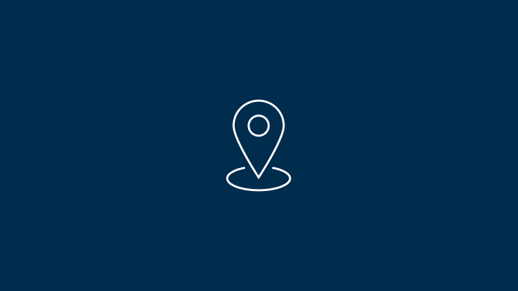 Icon showing a location pin.