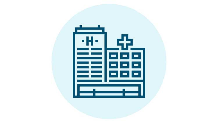 Icon of a hospital