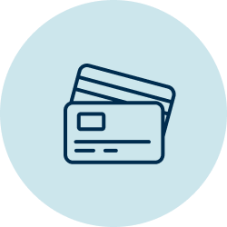 Icon of credit cards.