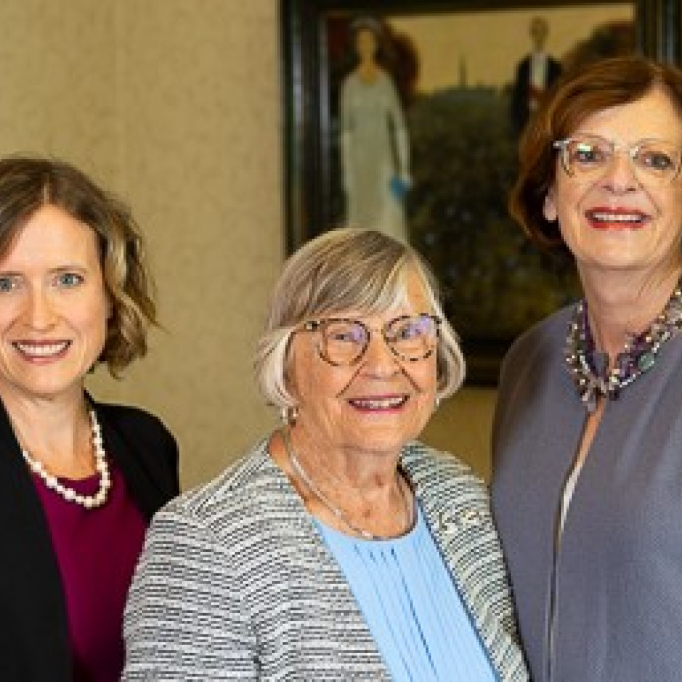 Portrait photo of four representatives from Concerts in Care Alberta