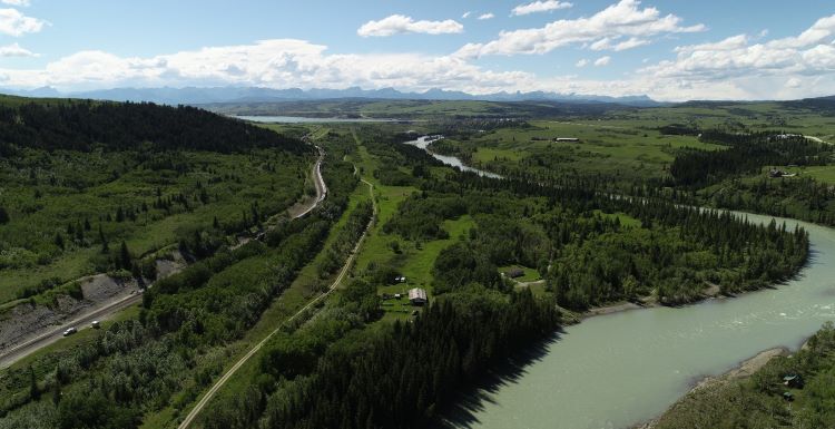 Aerial view of Alberta Ghost Dam