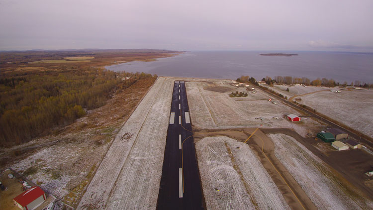 Airport landing strip