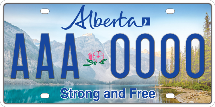 New Alberta licence plate