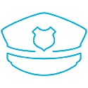 Icon of a police cap