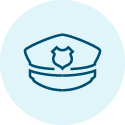 Icon of a police cap