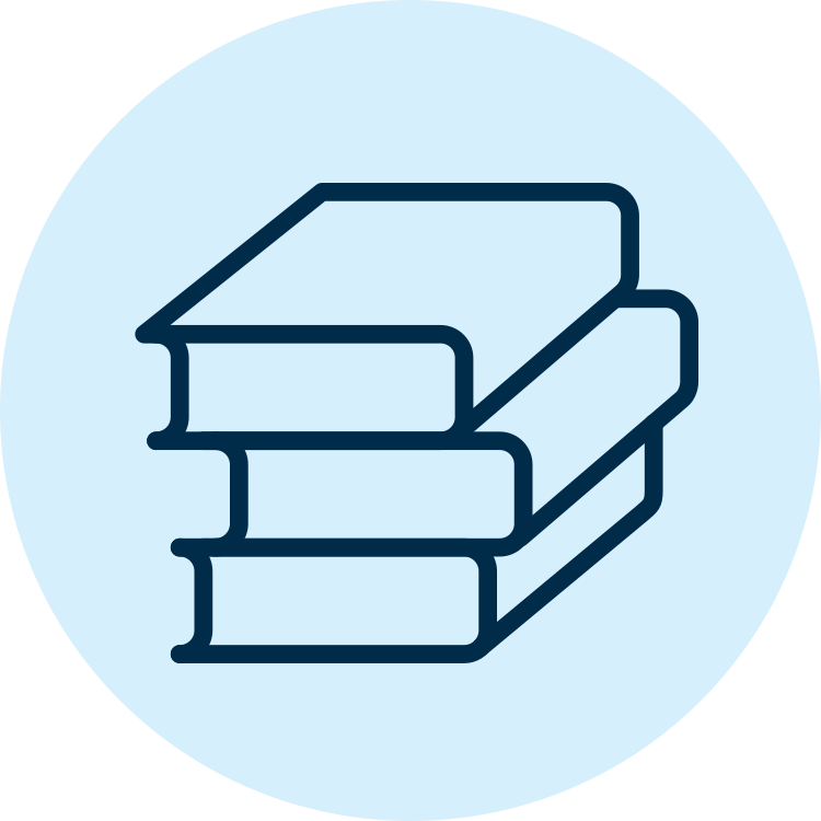 Icon of a stack of books