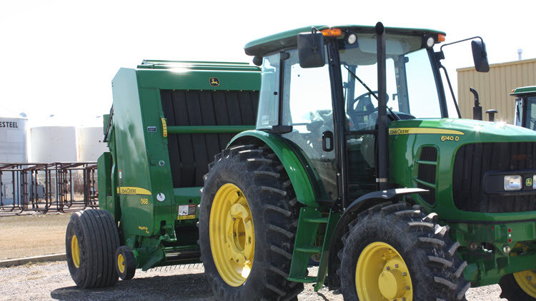 Tractor and baler