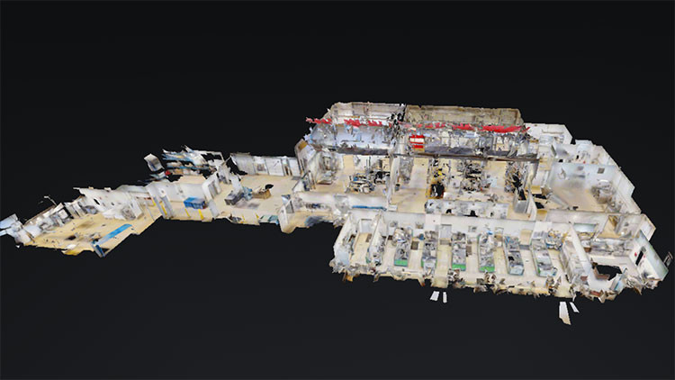 Matterport 3D image of the Food Processing Development Centre interactive 3D model
