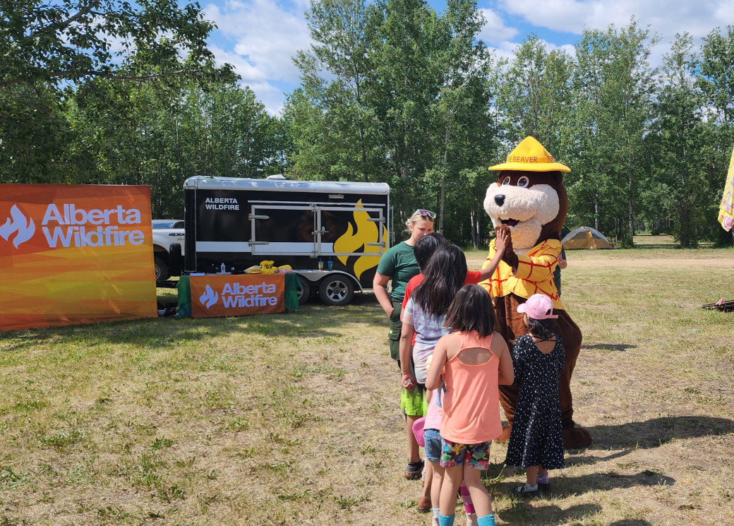 Bertie Beaver at Dene Tha event (June 21, 2025)