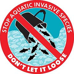 Invasive live food/crab logo – Stop aquatic invasive species: Don’t let it loose