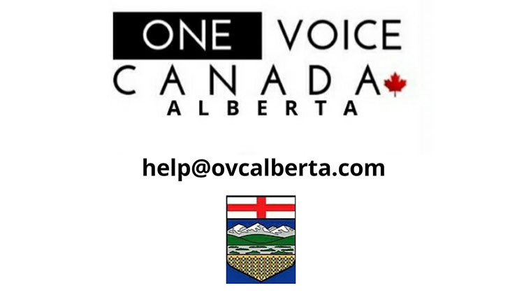 Logo: One Voice Canada (Alberta) help@ovcalberta.com