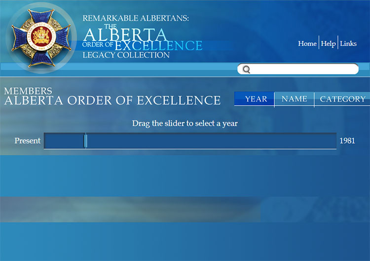 Alberta Order of Excellence resource: Legacy collection