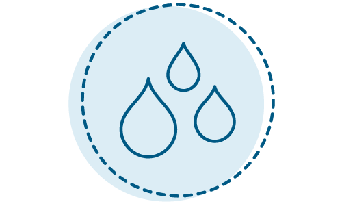 Icon of 3 water droplets
