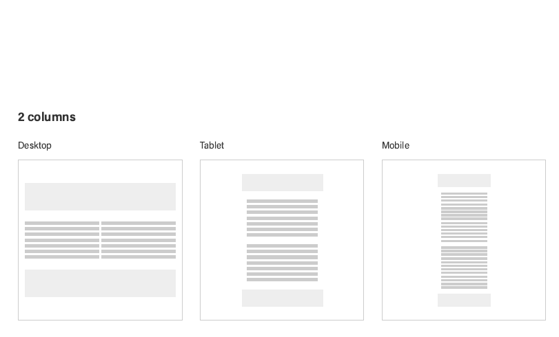 Image of a 2 column responsive grid.