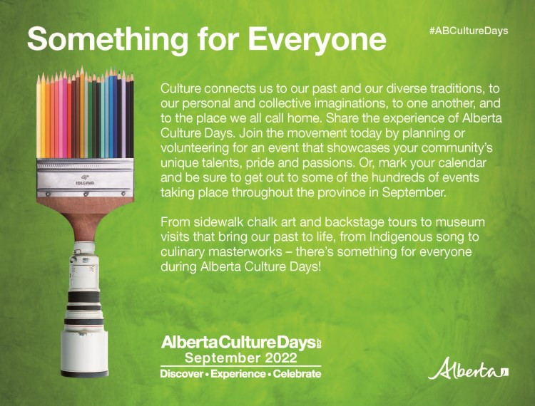 Image of Alberta Culture Days print ad