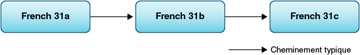 Séquence de cours de French 31a, b, c