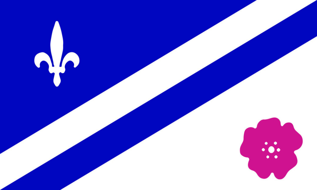 Franco-Albertan flag