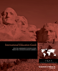 Image of United States of America International Education Guide cover page.
