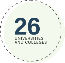 26 universities and colleges icon