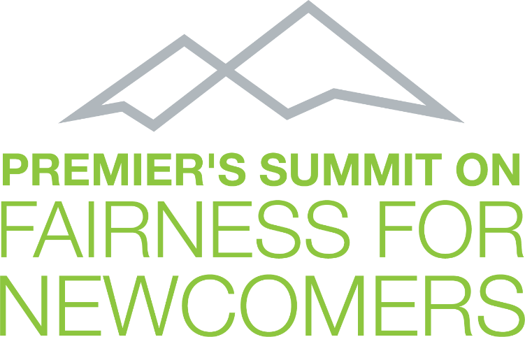 Premier’s Summit on Fairness for Newcomers logo