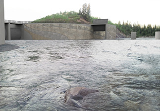 Image of the Springbank diversion structure