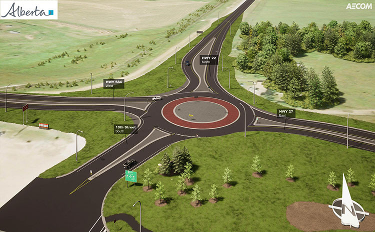 Rendering of intersection 900