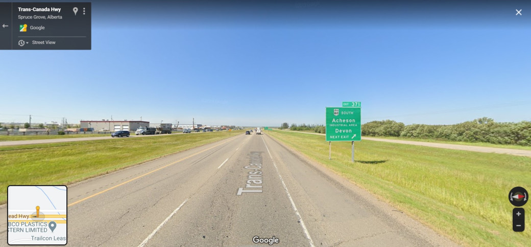 Photo of highway 16 westbound