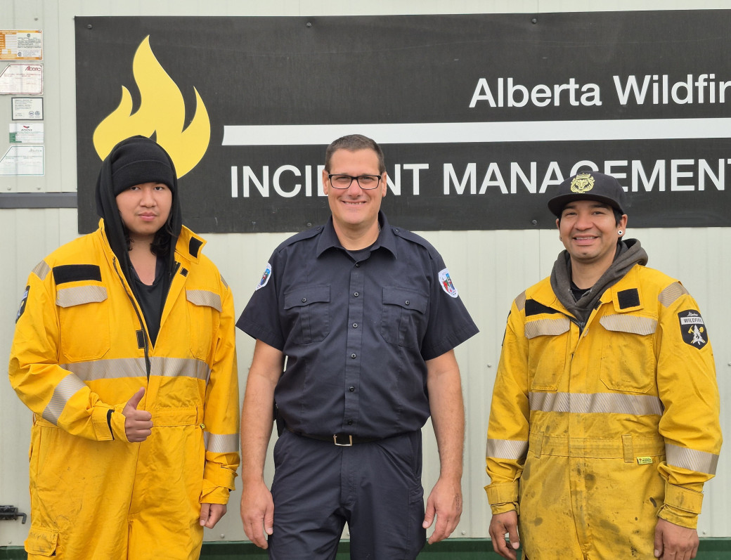 Dene Tha, Quebec and Cree members of the HWF036 supply team