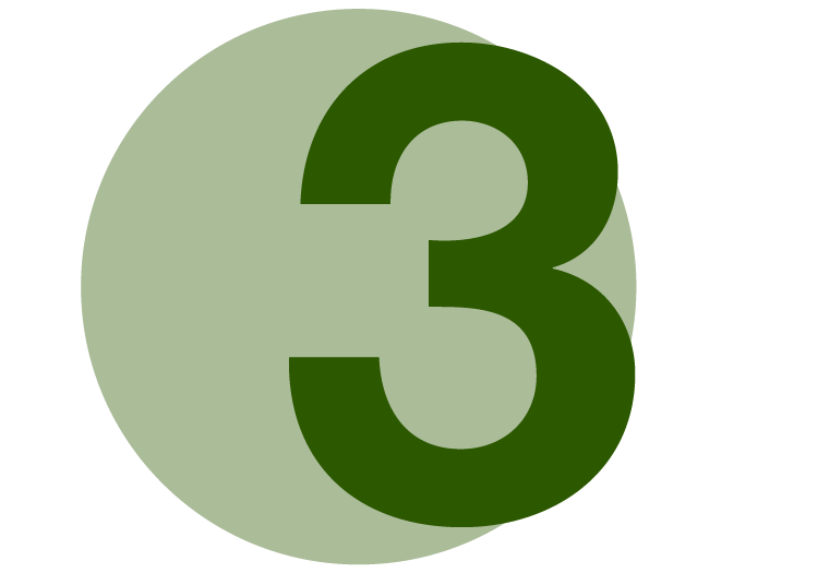 Icon with the number three