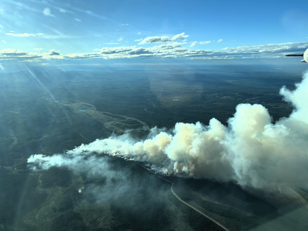 Smoke over the forest