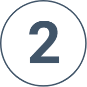 Icon of the number 2 in a circle